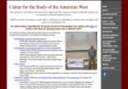 Homepage of West Texas A&M University's Center for the Study of the American West